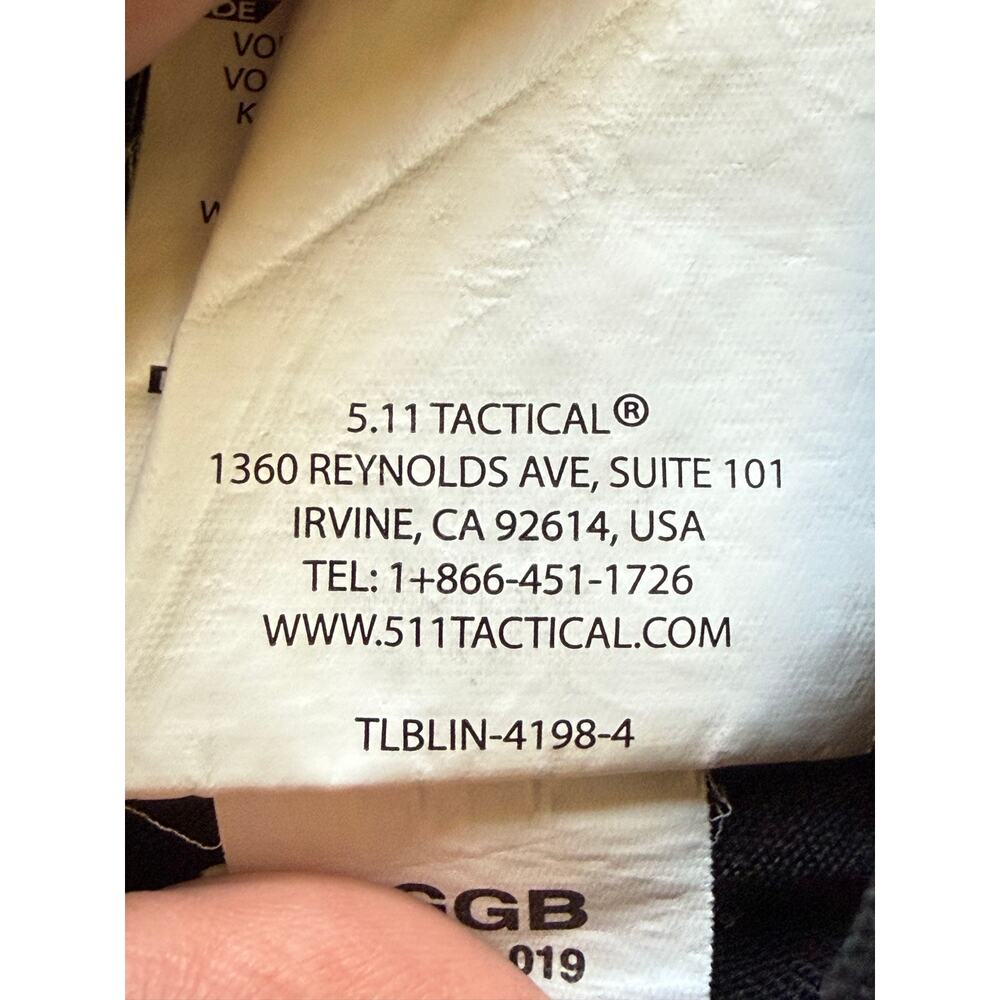 5.11 Tactical Mens Performance Short Sleeve Polo Shirt Large Gray Golf Hiking - Picture 9 of 9